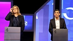 Conservative party leadership contenders Penny Mordaunt and Rishi Sunak before the live television debate for the candidates for leadership of the Conservative party