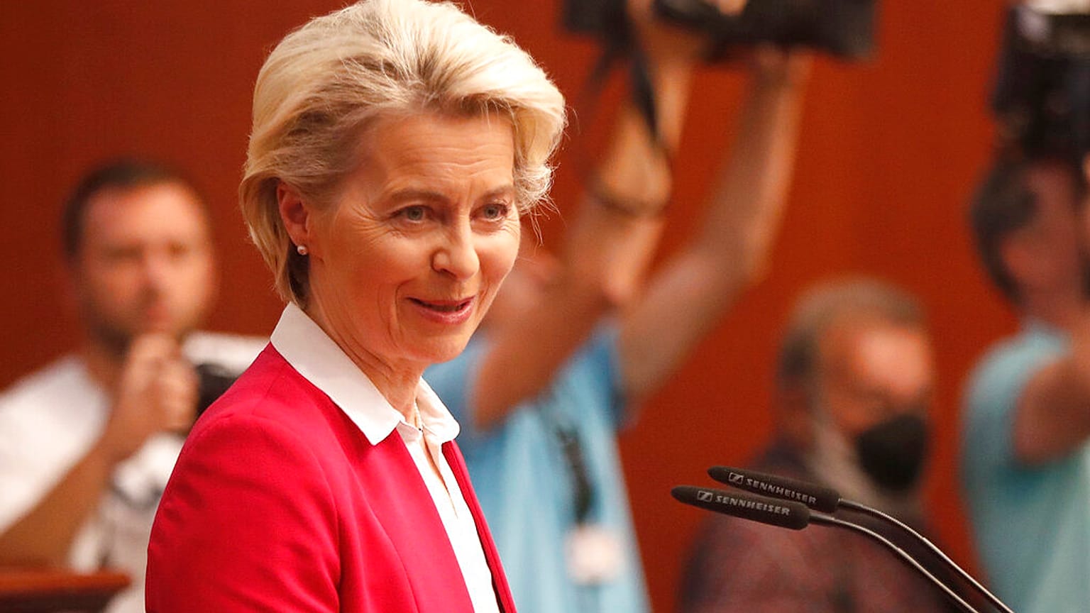 La presidente della Commissione europea, Ursula von der Leyen.