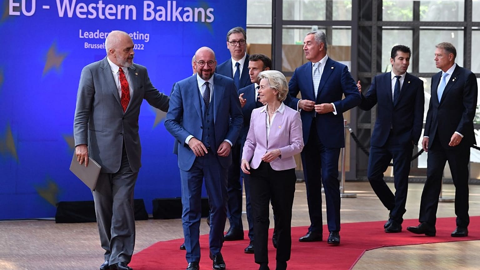 Uniós vezetők a nyugat-balkáni csúcson