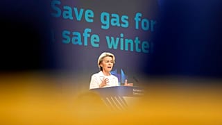 Avrupa Komisyonu Başkanı Ursula von der Leyen, Brüksel'de "Güvenli Kış İçin Gaz Tasarrufu" başlıklı paket hakkında basın toplantısı düzenledi