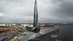Главный офис "Газпрома" в Санкт-Петербурге. 