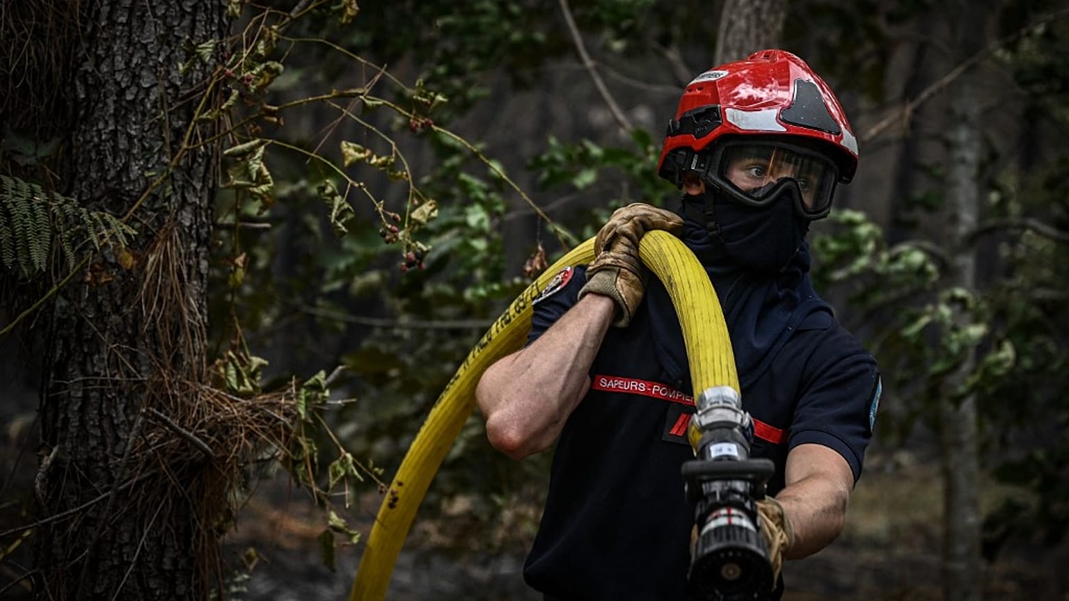 Feuerwehrmann im französischen Département Gironde