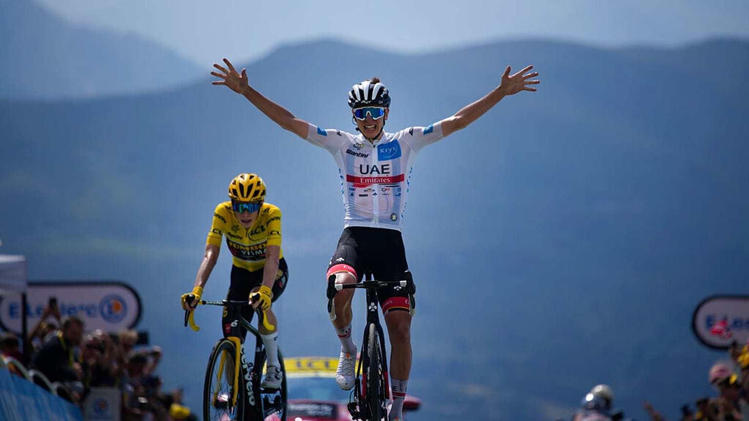 Le Slovène Tadej Pogacar (UAE) a gagné la 17e étape du Tour de France, mercredi à l'altiport de Peyragudes,