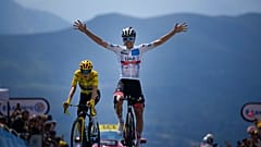 Le Slovène Tadej Pogacar (UAE) a gagné la 17e étape du Tour de France, mercredi à l'altiport de Peyragudes,