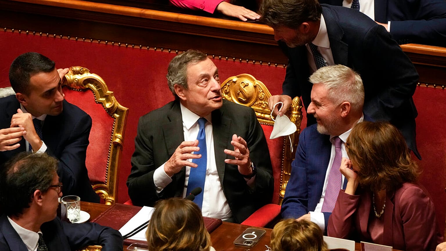 Mario Draghi au Sénat le 20 juillet 2022