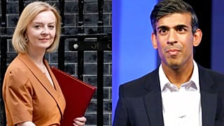 Dışişleri Bakanı Liz Truss (sol), eski Maliye Bakanı Rishi Sunak 