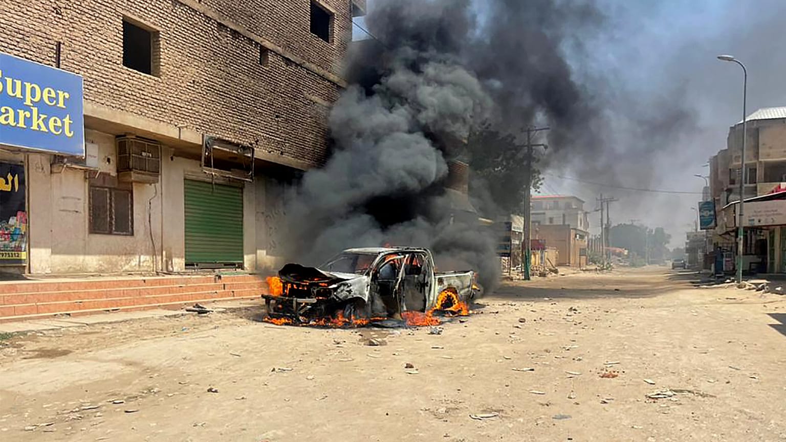 مركبة محترقة في ولاية النيل الأزرق 18/07/2022