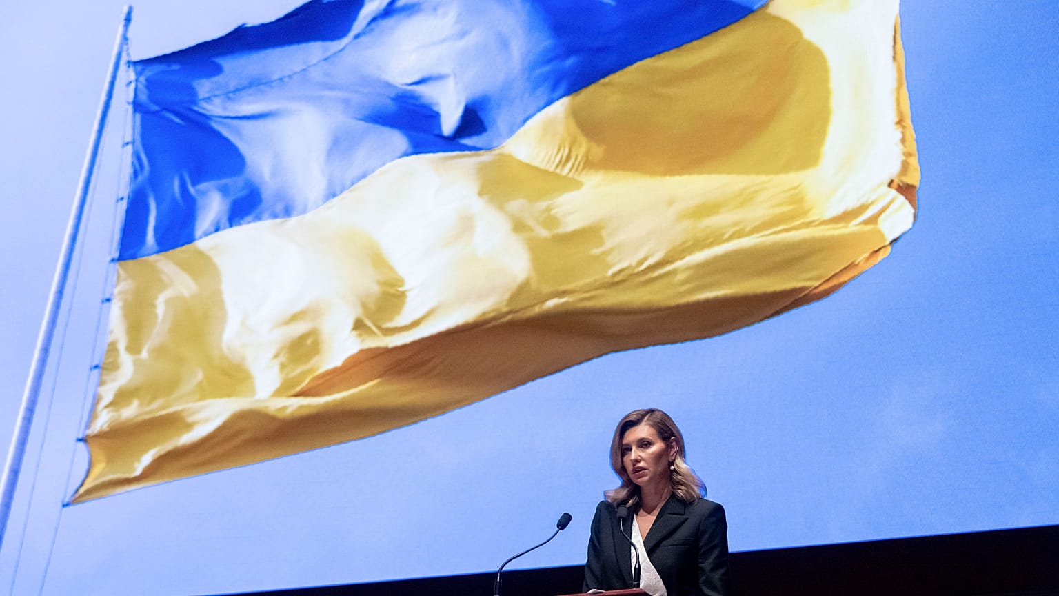 Olena Zelenszka amerikai politikusok előtt tartott beszédet július 20-án