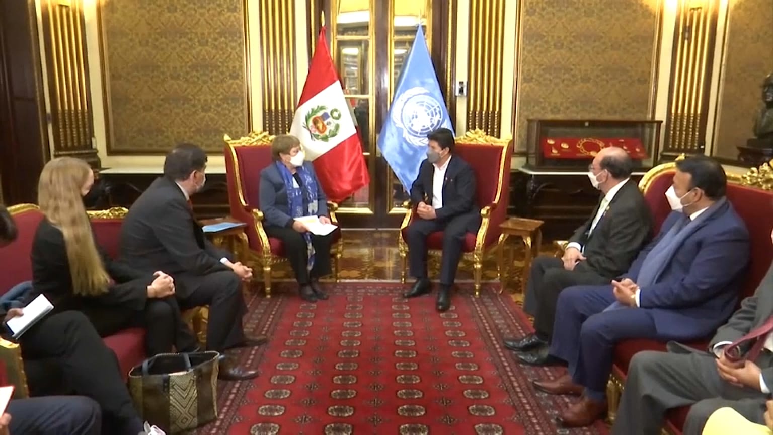 Michelle Bachelet evalúa la situación de los derechos humanos en Perú 