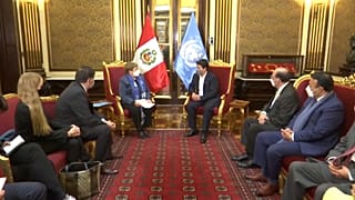 Michelle Bachelet evalúa la situación de los derechos humanos en Perú 