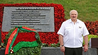 Alexandre Loukachenko à Minsk, le 3 juillet 2022