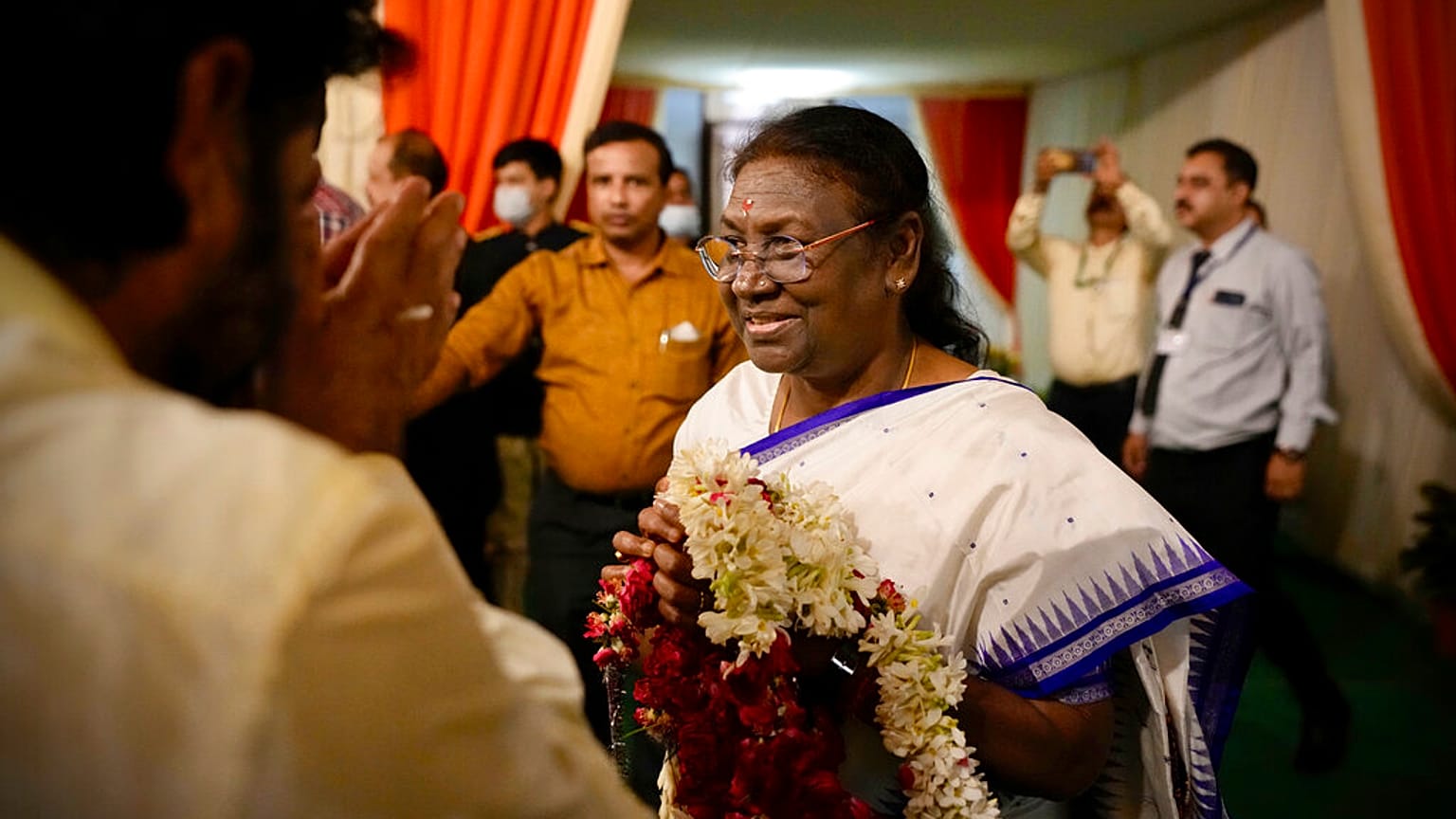 La nouvelle présidente élue de l'Inde, Droupadi Murmu, le 21 juillet 2021 à New Delhi, Inde