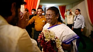 La nouvelle présidente élue de l'Inde, Droupadi Murmu, le 21 juillet 2021 à New Delhi, Inde