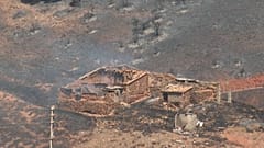 Arde una construcción en Moros en España