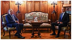Πίτερ Σίγιαρτο και Σεργκέι Λαβρόφ στη συνάντησή τους στη Μόσχα, 21 Ιουλίου 2022
