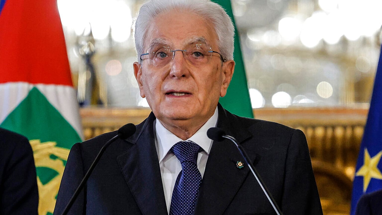 Il presidente della Repubblica Sergio Mattarella