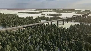 Projeto da ponte ferroviária que irá ser construída na Lituânia
