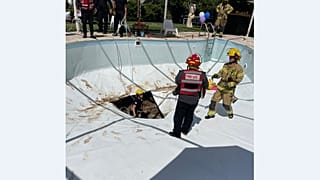 Ein Loch im Swimming Pool in Israel verschluckt einen 32-Jährigen