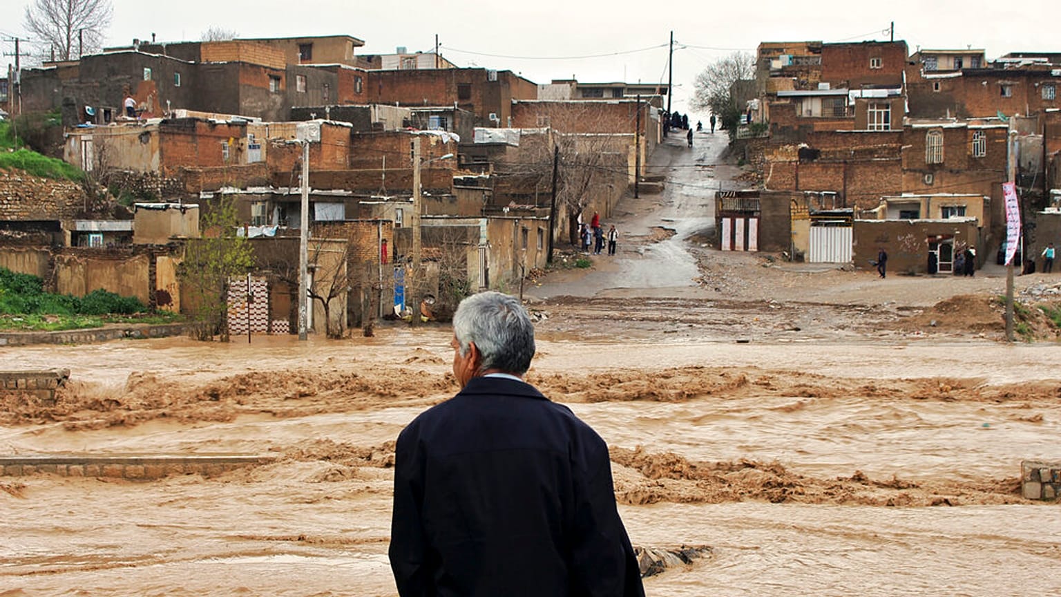 فيضانات تضرب مدينة خرم آباد في إقليم لوريستان، غرب إيران، الإثنين 1 أبريل / نيسان 2019