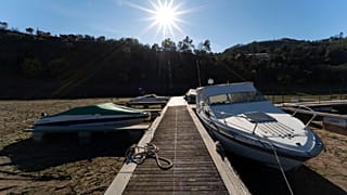 Imagem do Rio Zêzere, junto a Figueiró dos Vinhos, já em fevereiro deste ano