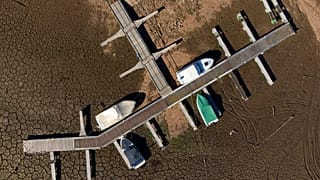La secca del fiume Zêzere in Portogallo