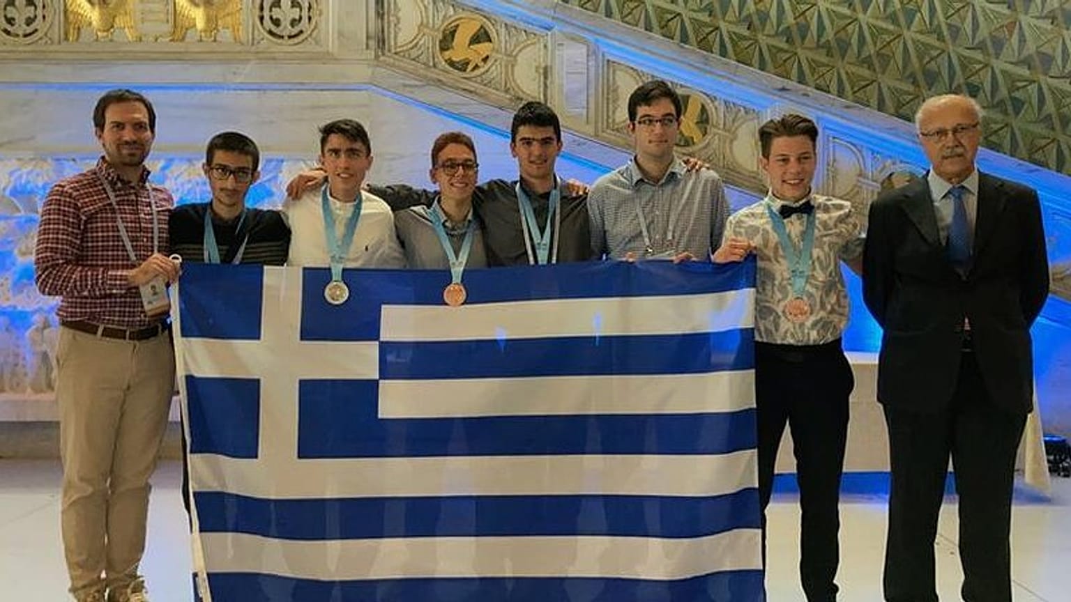 Οι μαθητές που διακρίθηκαν στην 63η Μαθηματική Ολυμπιάδα στο Όσλο.