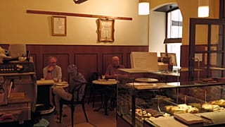 Das Stammhaus der Bäckerei Grimm im Zentrum von Wien