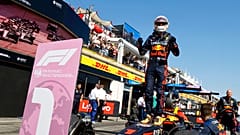 Max Verstappen nach der Zieldurchfahrt in Le Castellet
