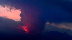 Der Sakurajima ist ausgebrochen. Er ist einer der aktivsten Vulkane Japans.
