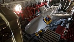 Türkische Kampfdrohne Bayraktar TB2 in einem Flugzeug in Litauen - ARCHIV