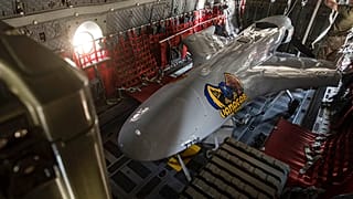 Türkische Kampfdrohne Bayraktar TB2 in einem Flugzeug in Litauen - ARCHIV