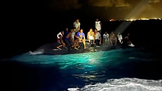 Los naúfragos fueron rescatados frente a la costa de Bahamas. 24/7/2022