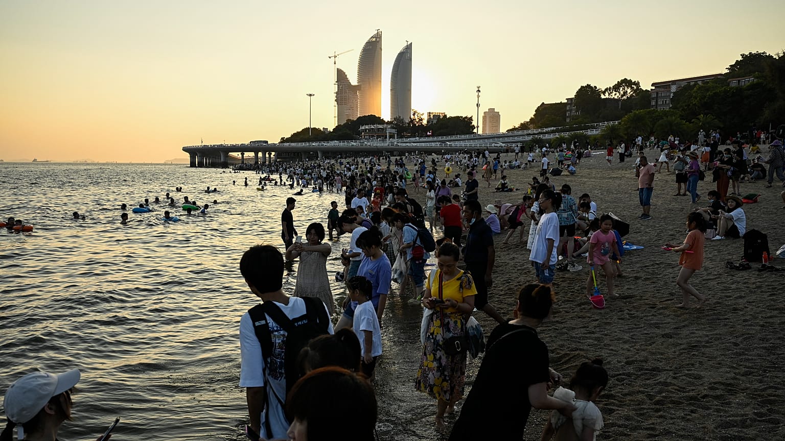  ساحل مدينة شيامن الصينية في مقاطعة فوجيان