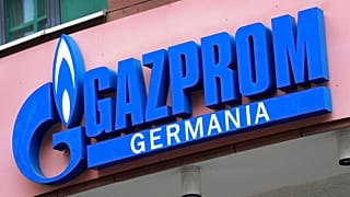 A Gazprom berlini irodája felett a cégér
