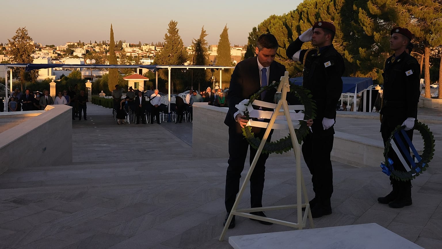 Εκδήλωση μνήμης και τιμής για τους πεσόντες της τουρκικής εισβολής στον Τύμβο Μακεδονίτισσας της Λευκωσίας (Κύπρος)