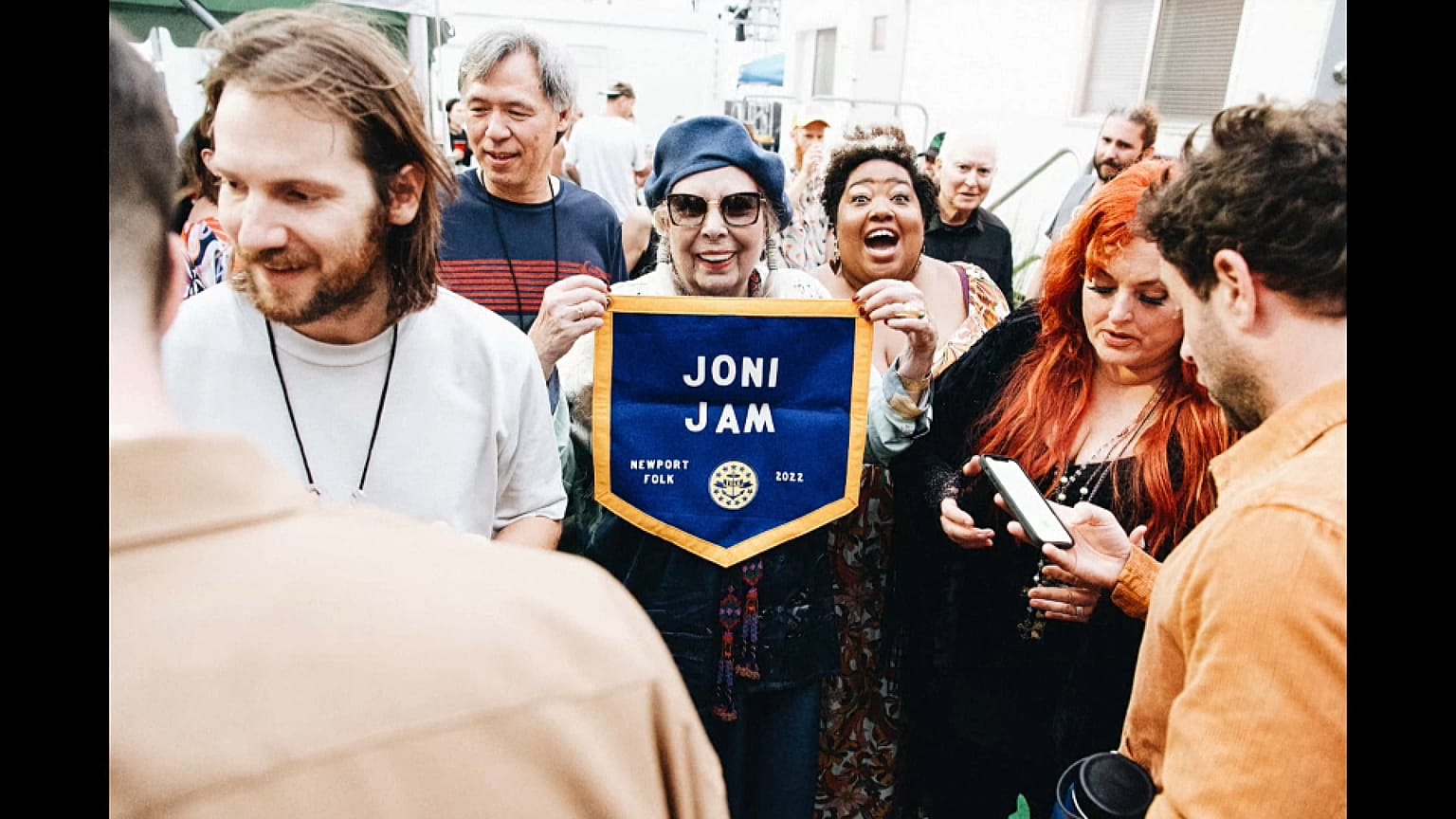 Joni Mitchell en el Newport Folk Festiva, Rhode Island, EEUU 25/7/2022