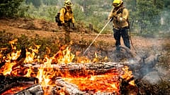 Feuersbrunst in Kalifornien 