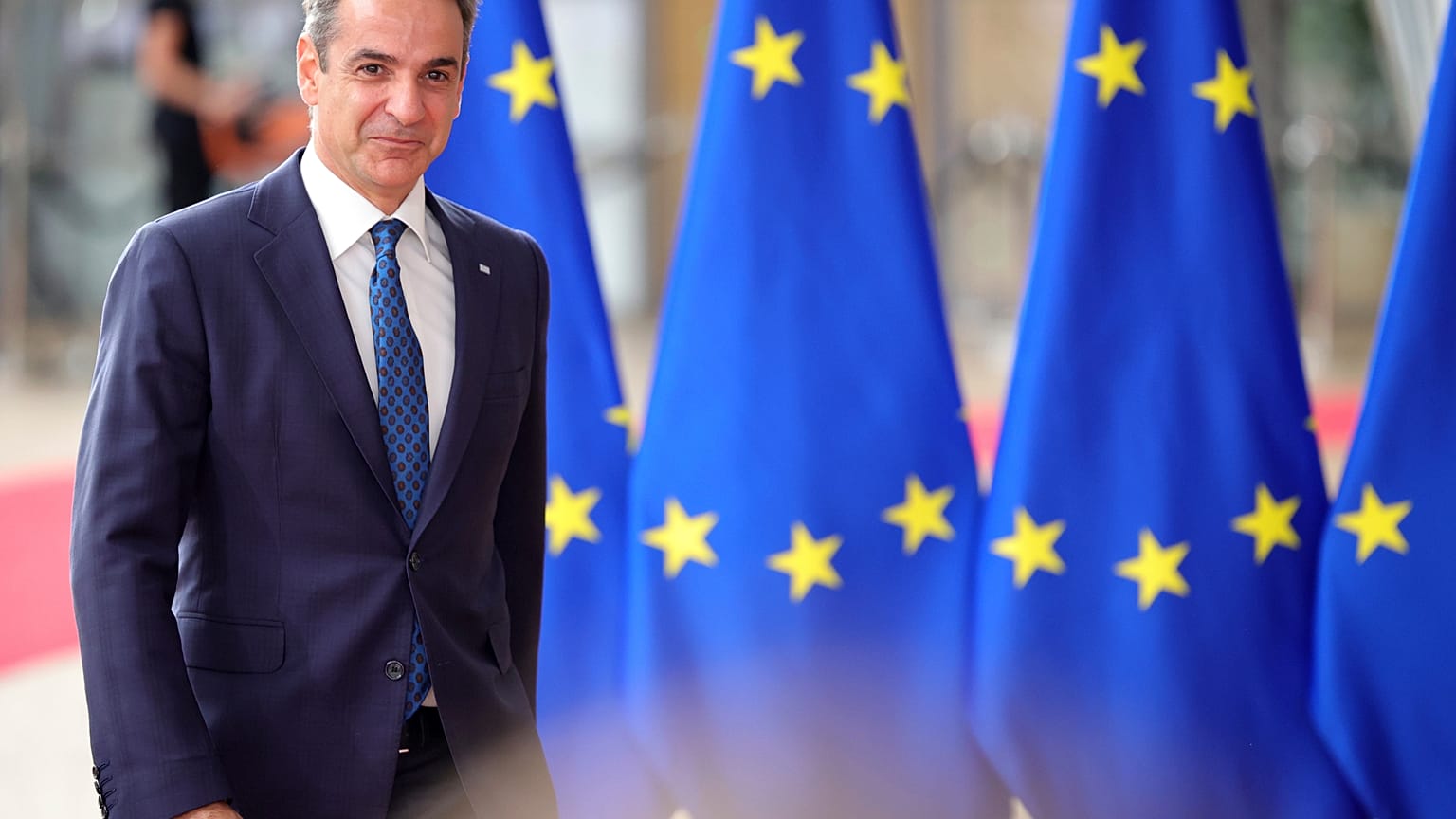 Ο Κυριάκος Μητσοτάκης στις Βρυξέλλες
