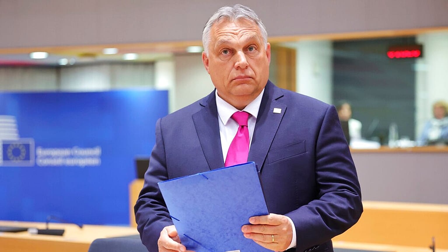 Orbán Viktor Brüsszelben 2022. május 30-án