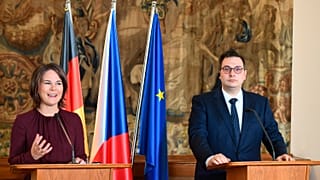 Annalena Baerbock und der tschechische Außenminister Jan Lipavsky