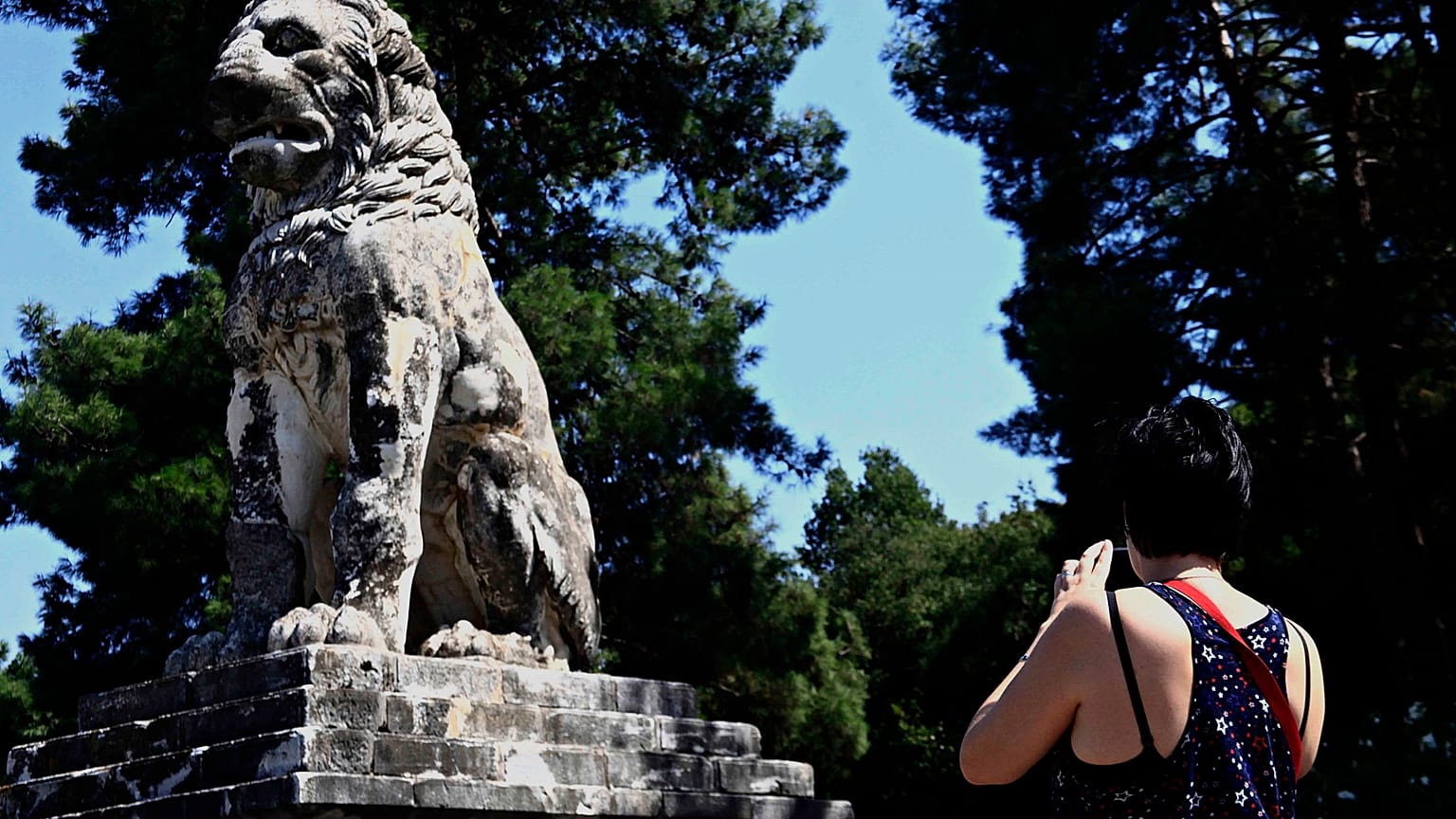Το μαρμάρινο λιοντάρι της Αμφίπολης του 4ου αι. π.Χ. 