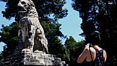 Το μαρμάρινο λιοντάρι της Αμφίπολης του 4ου αι. π.Χ. 