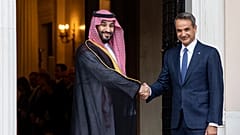 Saudischer Kronprinz auf Europatour: hier in Athen