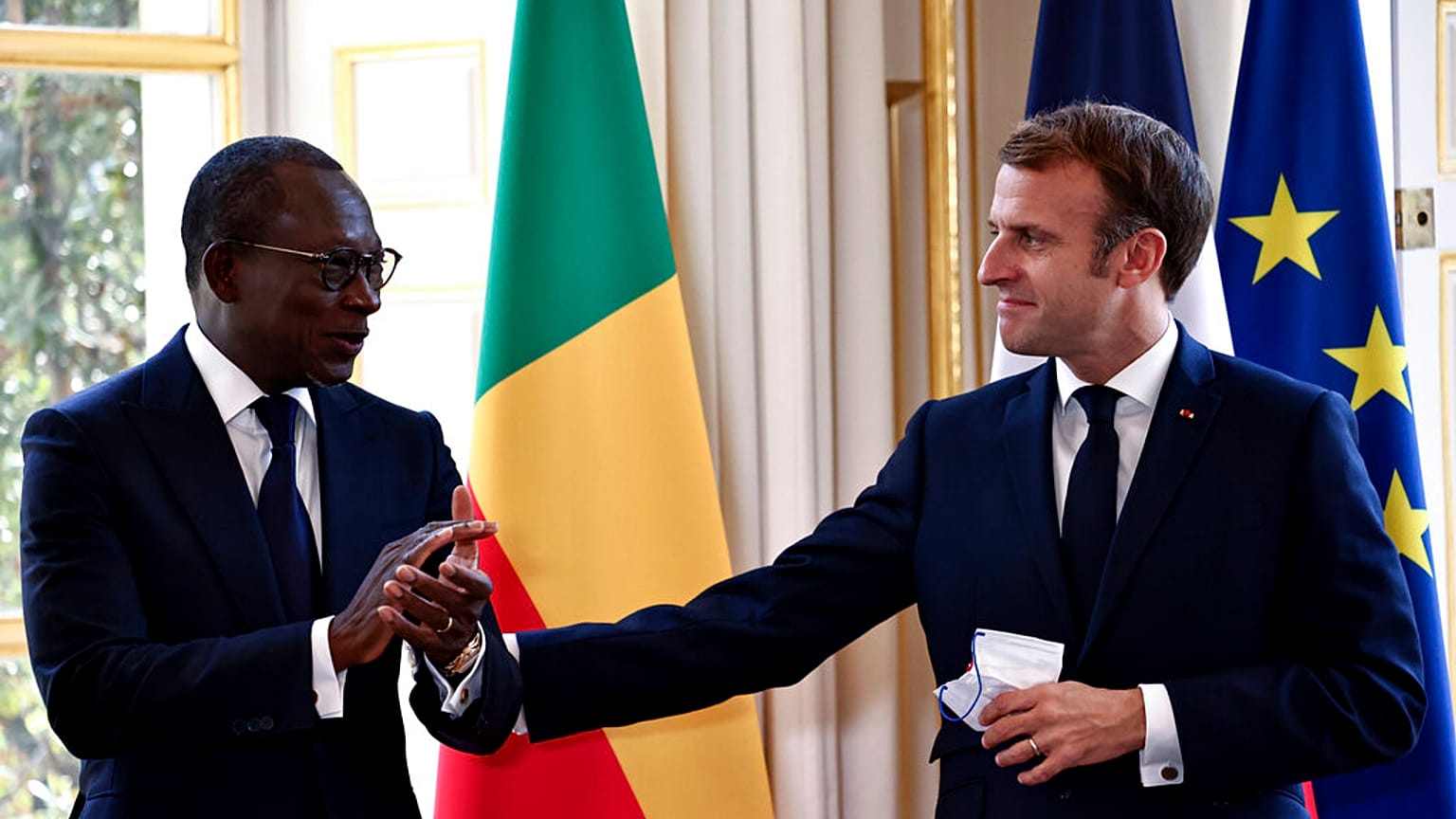 Patrice Talon et Emmanuel Macron à l'Elysée en novembre dernier