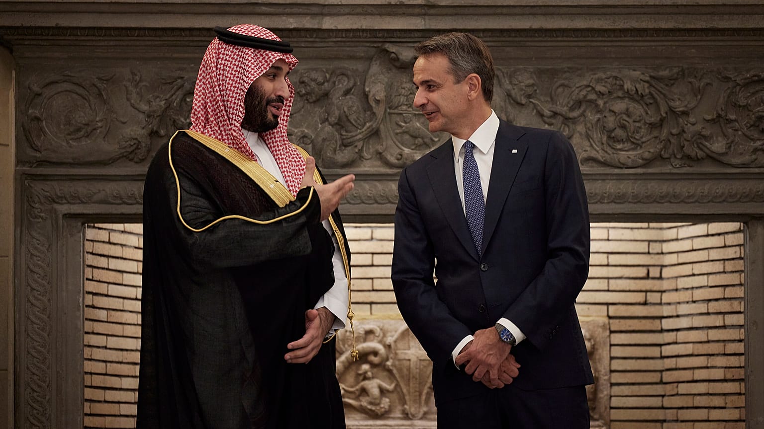 محمد بن سلمان و کیریاکوس میتسوتاکیس