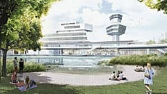A rendering of the reimagined Tegel Airport in Berlin