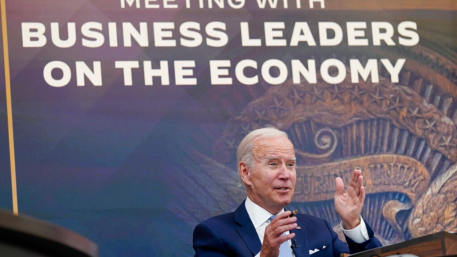 Im Weißen Haus empfing Joe Biden an diesem Donnerstag Führungspersonal aus der Wirtschaft