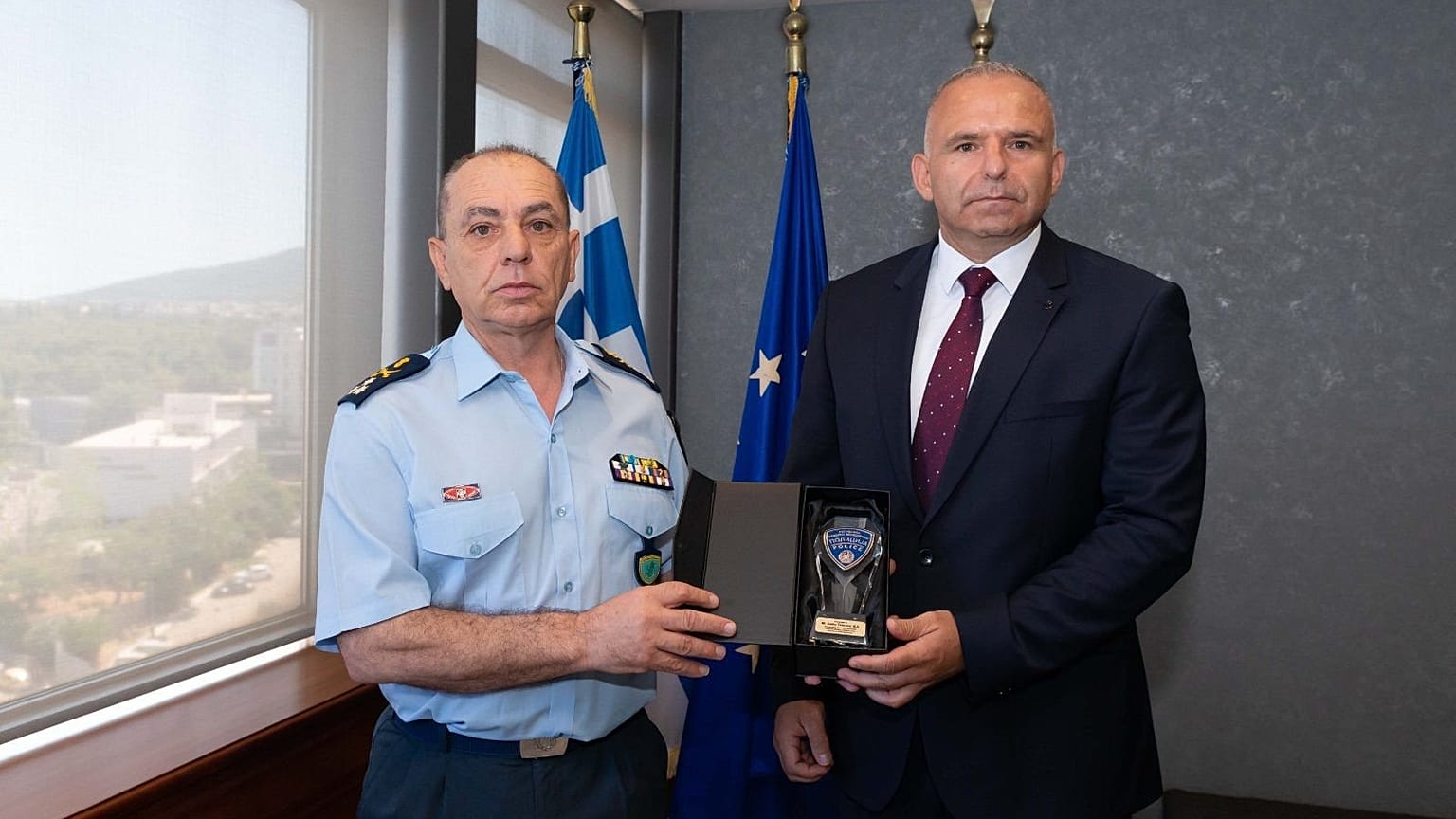 Συνάντηση του Αρχηγού της Ελληνικής Αστυνομίας, Αντιστράτηγου Κωνσταντίνου Σκούμα με τον ομόλογό του της Δημοκρατίας της Βόρειας Μακεδονίας Sasho Tasevsk