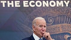 Le président Joe Biden lors d'une réunion avec des PDG dans l'auditorium South Court du complexe de la Maison Blanche à Washington, 28 juillet 2022.