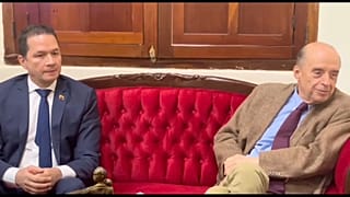 El ministro de Relaciones Exteriores venezolano Carlos Faría y su homólogo colombiano Álvaro Leyva, 28/7/2022